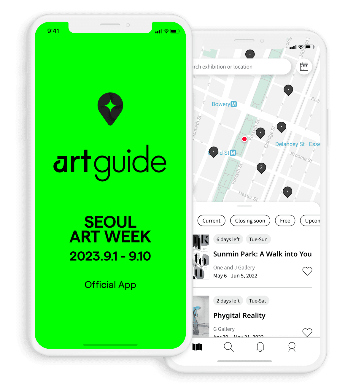 Art Guide App Screen